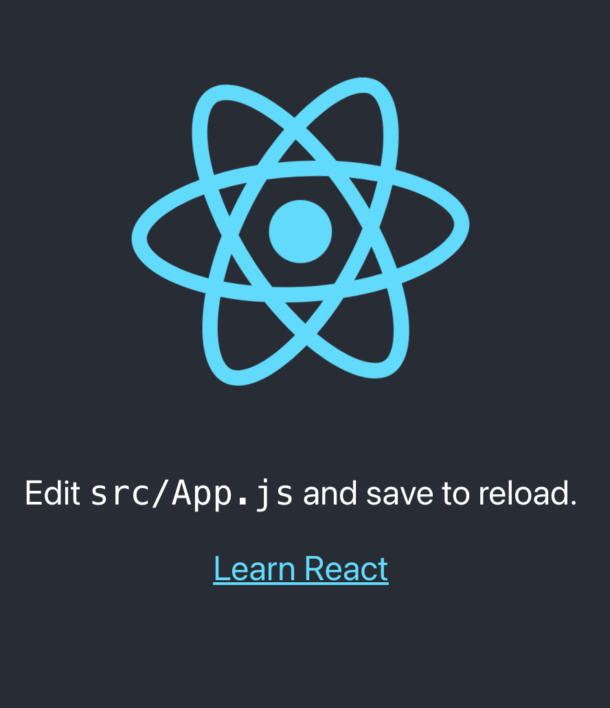 React app website example
